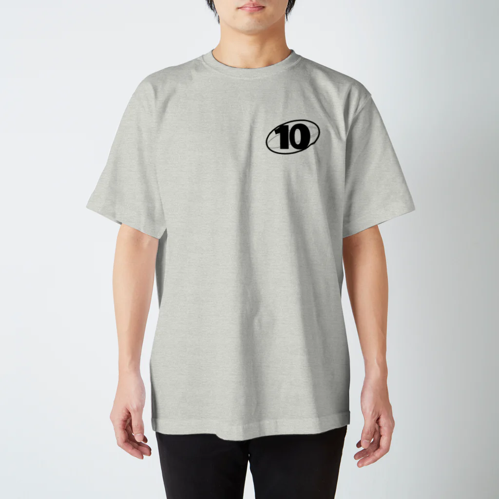 【闘球商店】タックルウォーズの【ラグビー】スタンドオフ専用No.10 Tシャツ 티셔츠