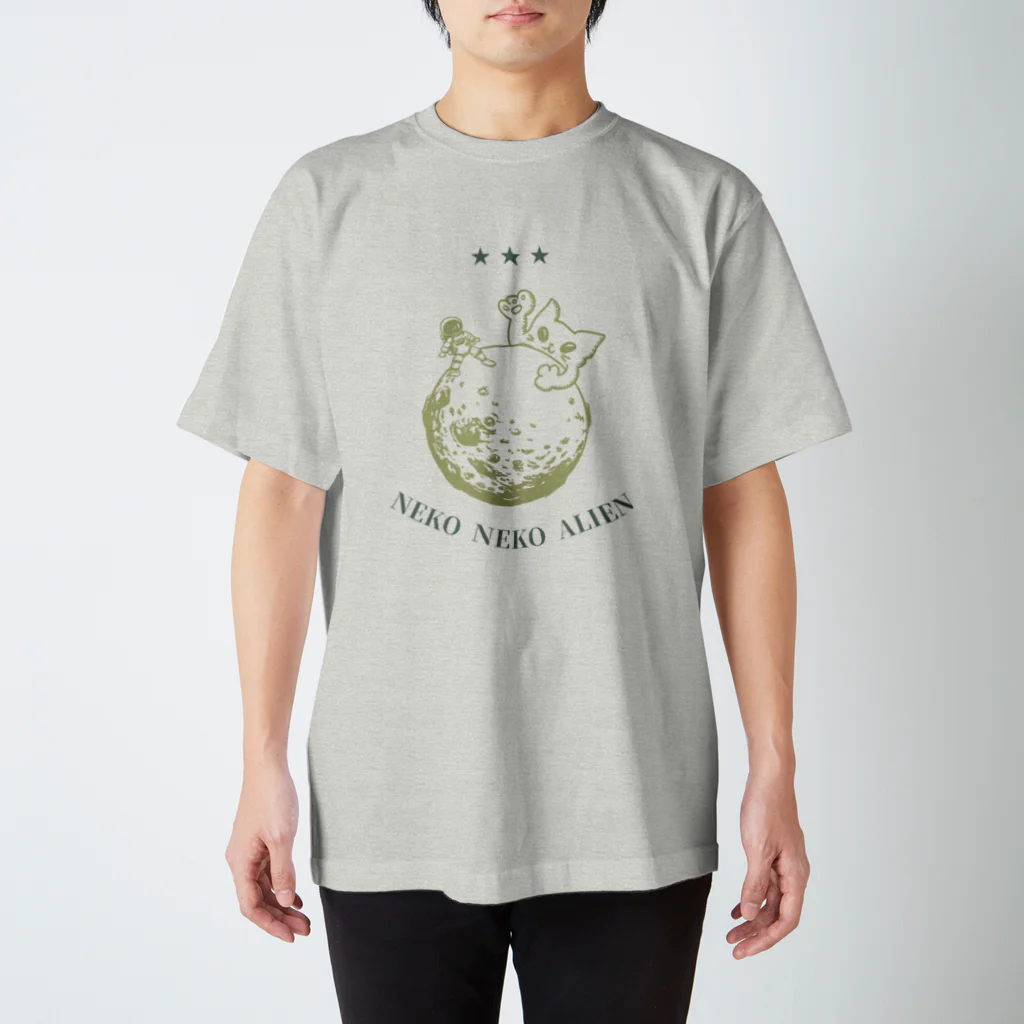 ari designのねこねこエイリアン スタンダードTシャツ