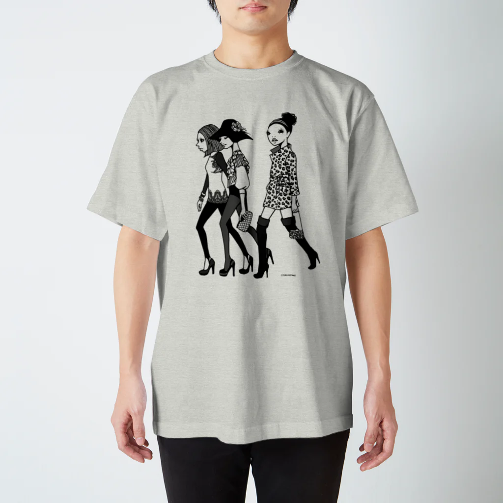 イラストレーターこたけゆか 公式オリジナルグッズのHEY LADIES!  スタンダードTシャツ