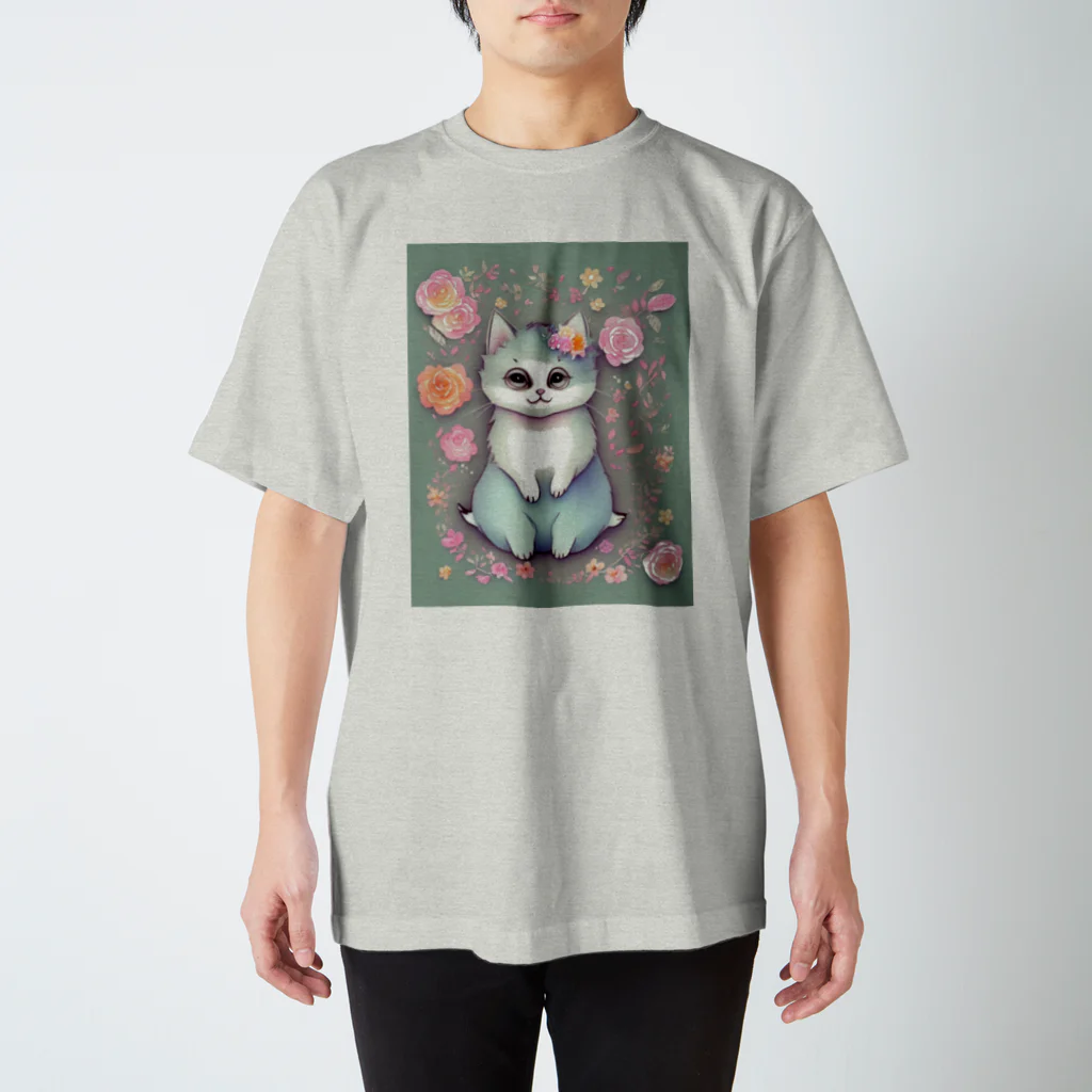 かずのショップのはなねこ スタンダードTシャツ