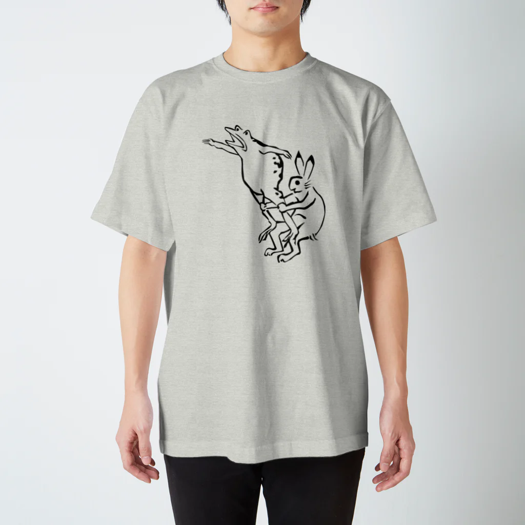 HOUSOの鳥獣戯画現代版　組体操 スタンダードTシャツ