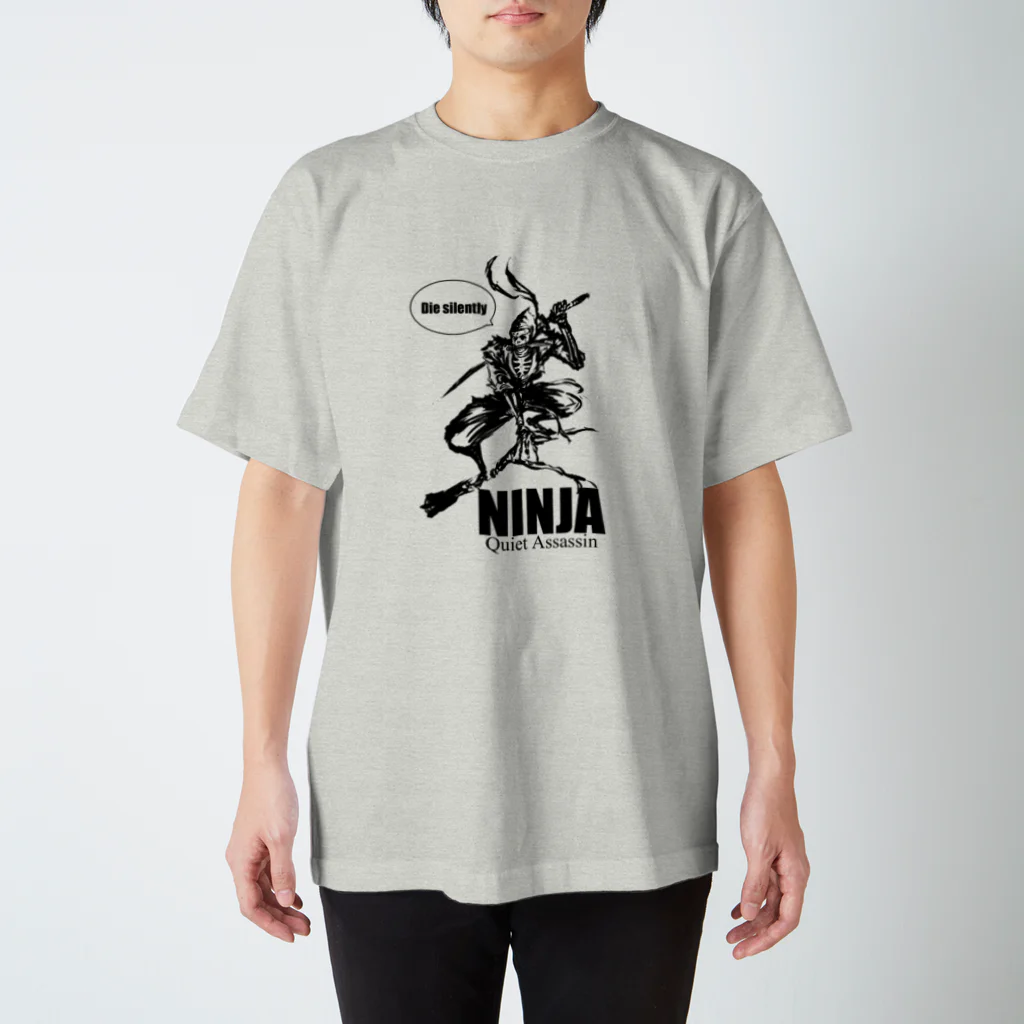 NINJA WARSのガイコツ忍者くん スタンダードTシャツ