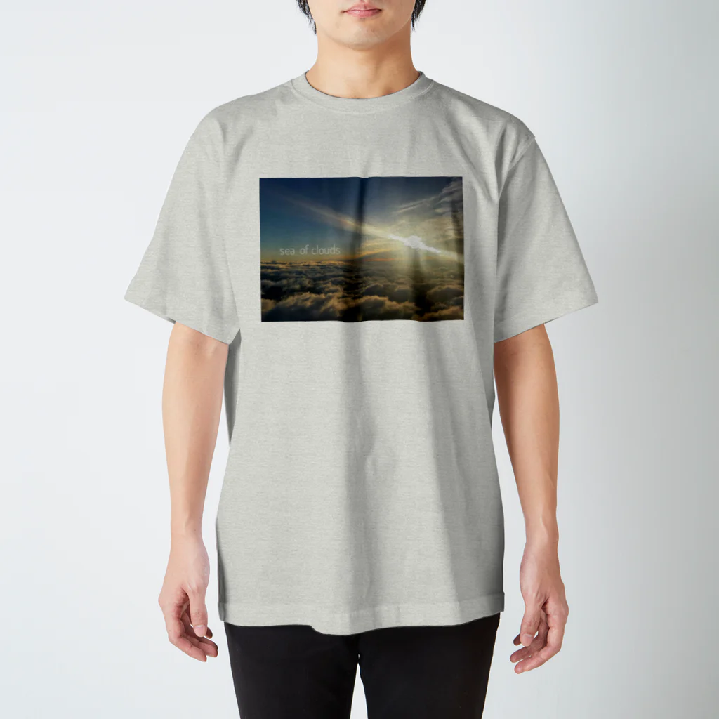 runoの雲海と朝日 スタンダードTシャツ