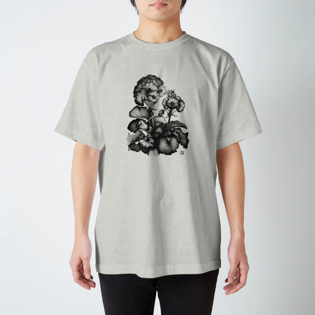 Neko-Usaのゼラニウム スタンダードTシャツ