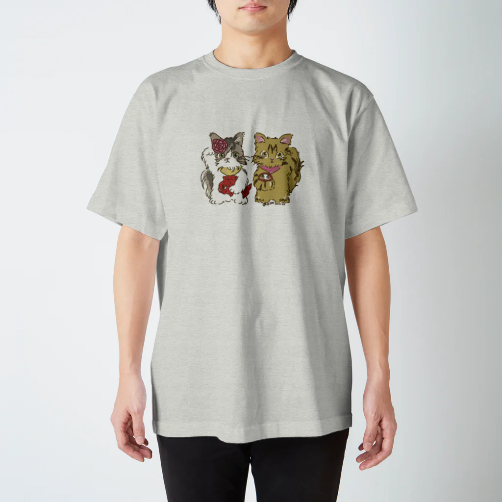 猫のきぬくんのお店の招き猫ちゃんたち Regular Fit T-Shirt