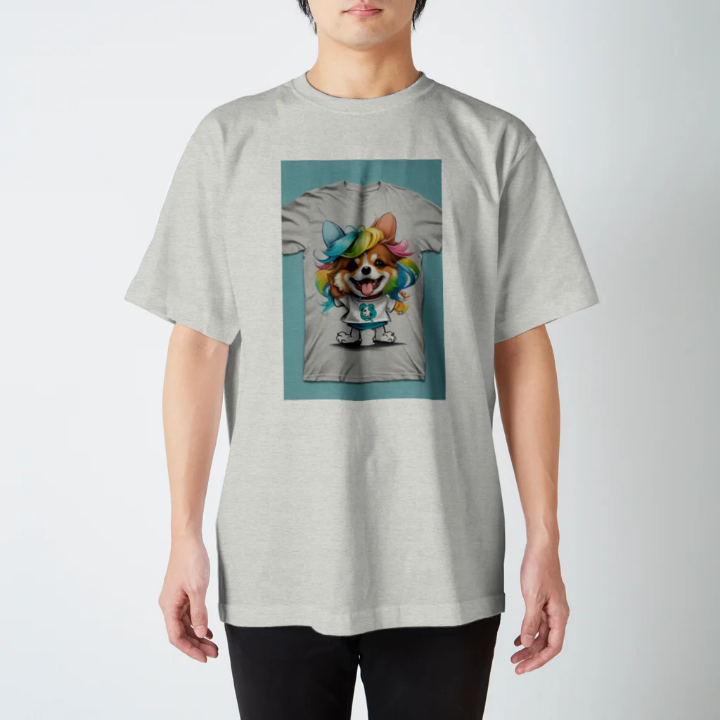 dcgnori／ワンコ画像の◎っとＴシャツプリントワンコ スタンダードTシャツ