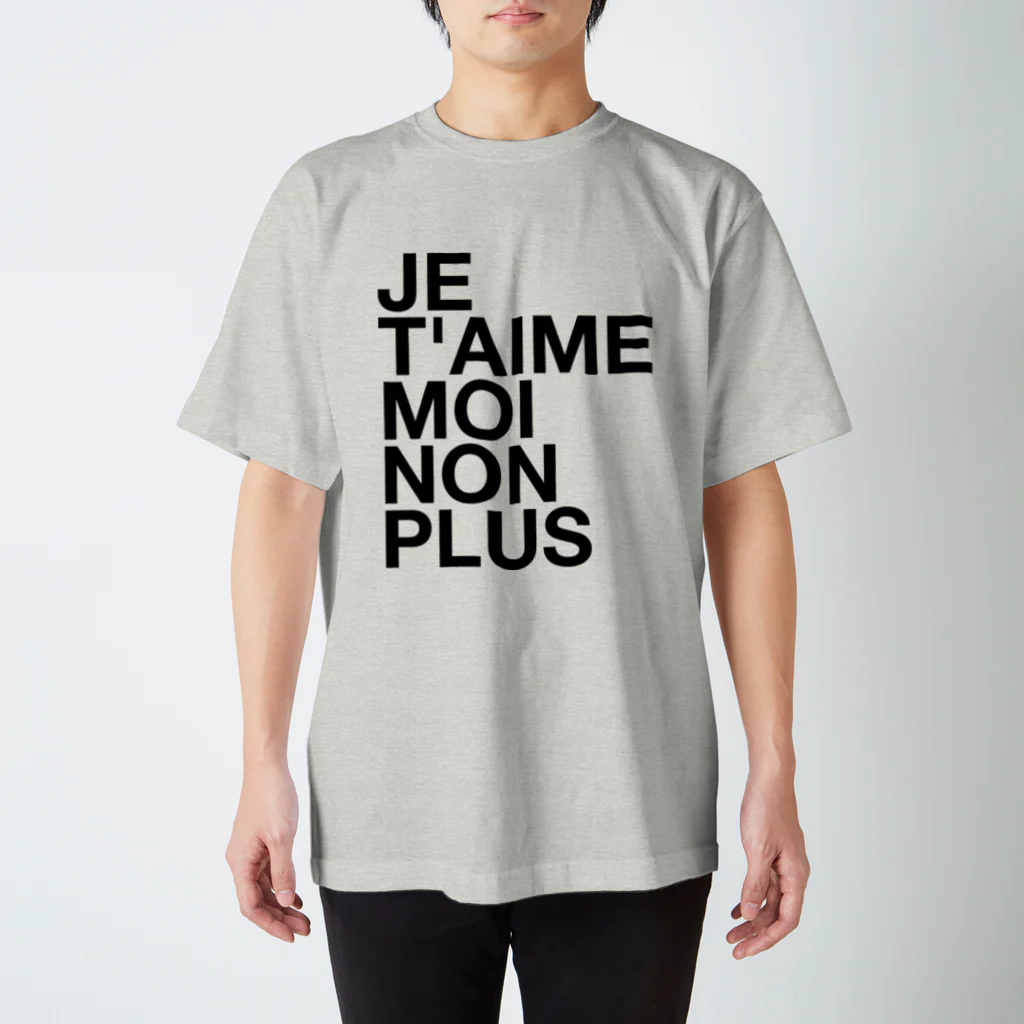 TATEYAMAのJE T'AIME MOI NON PLUS (Noir) Regular Fit T-Shirt