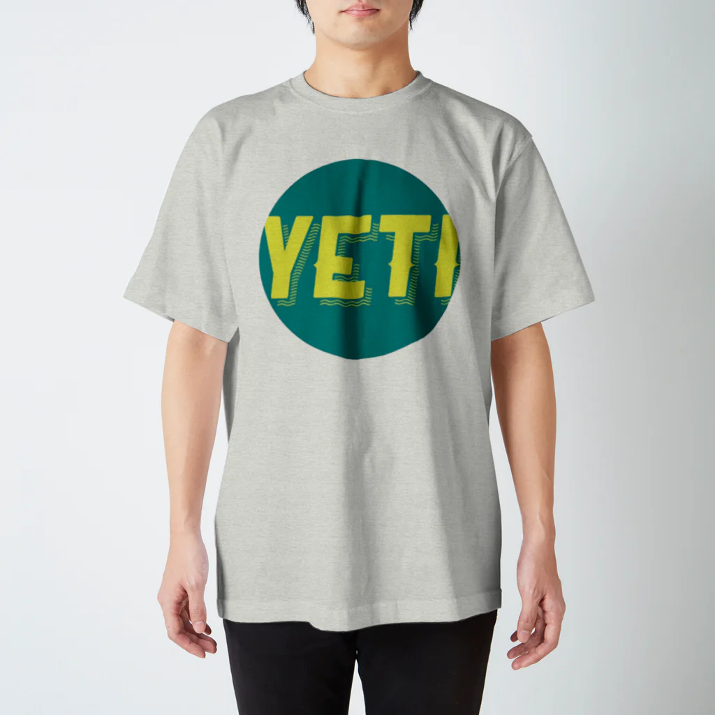 YETIMEETSのYeti meets girl (green) スタンダードTシャツ