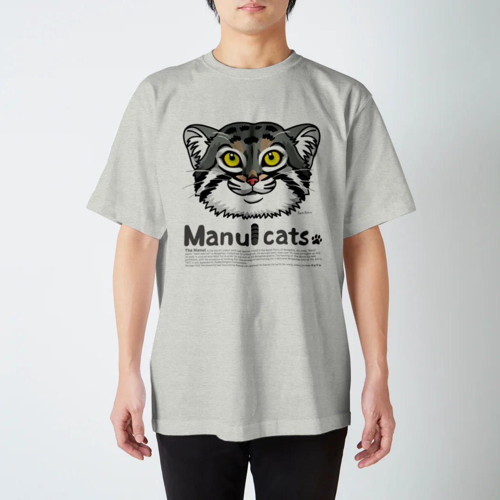 MUSEUM LAB SHOP MITのmanul＊マヌルネコ スタンダードTシャツ