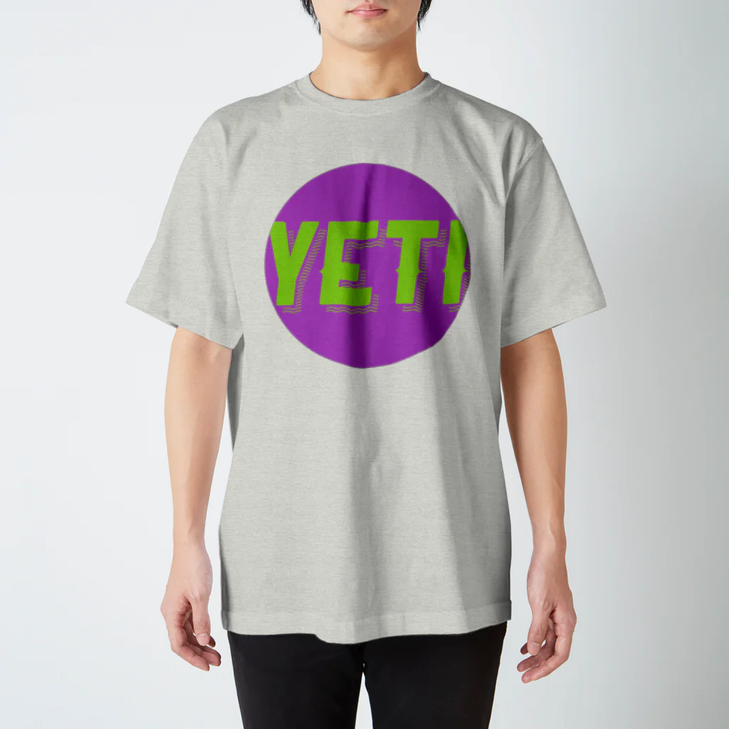 YETIMEETSのYeti meets girl (purple) スタンダードTシャツ