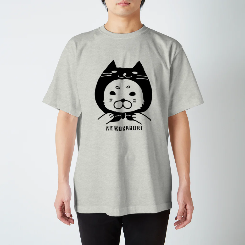 ヒヨッコ堂の猫かぶりな犬 スタンダードTシャツ