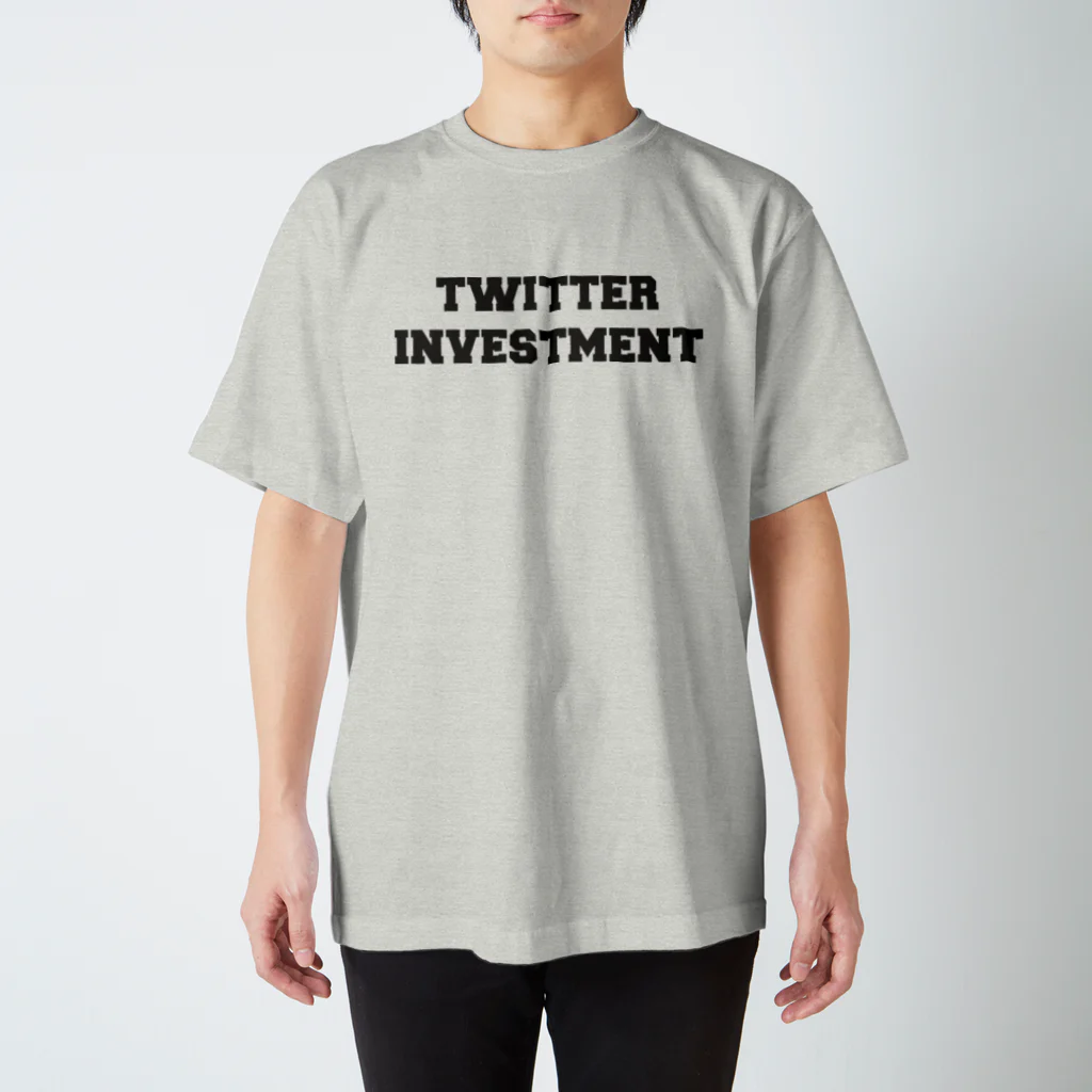 ツイッターインベストメントアパレル事業部の公式ロゴ（ブルーカモ） スタンダードTシャツ