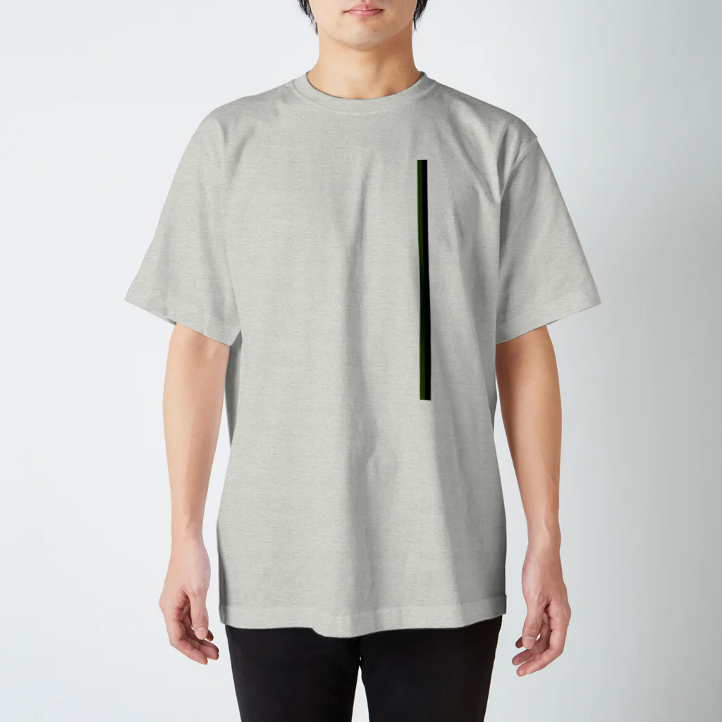 NamazuYのsimple line(Green&Black) Regular Fit T-Shirt