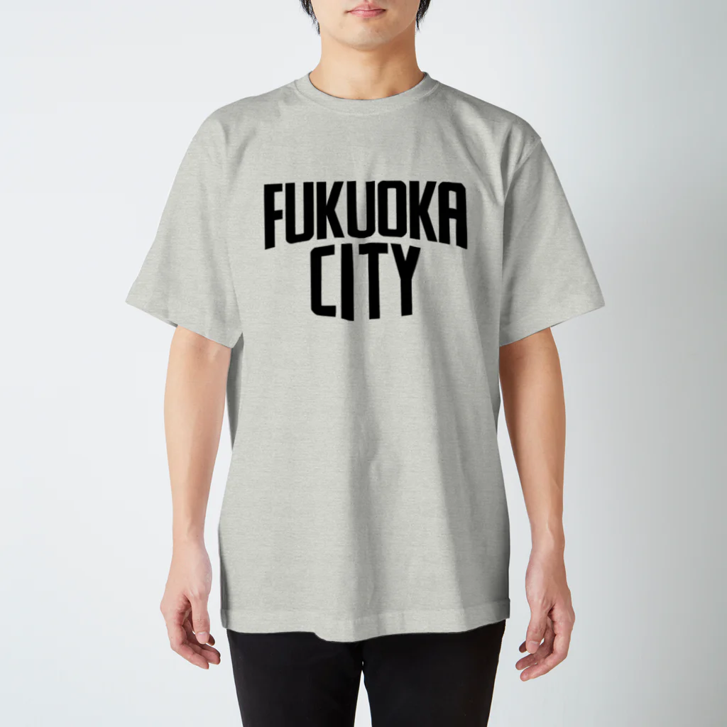 福岡Tシャツ通販サイトの福岡シティTシャツ（ブラックロゴ） スタンダードTシャツ