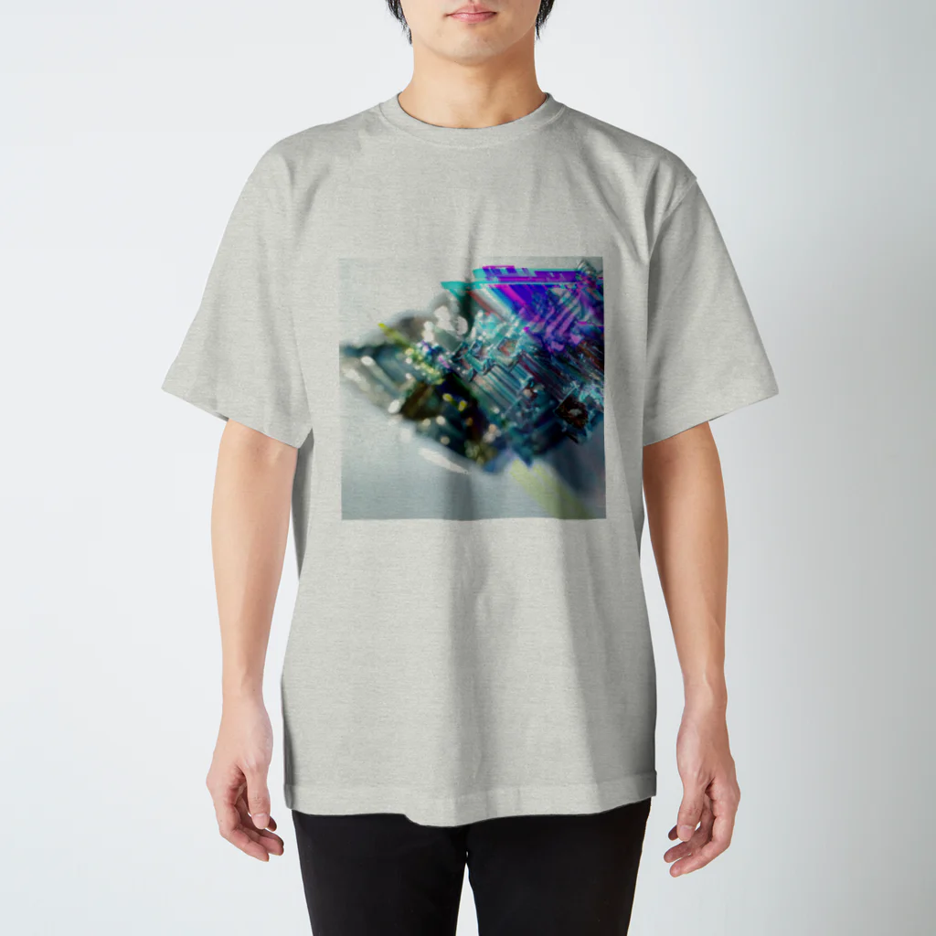 智叉猫のBi+glitch スタンダードTシャツ