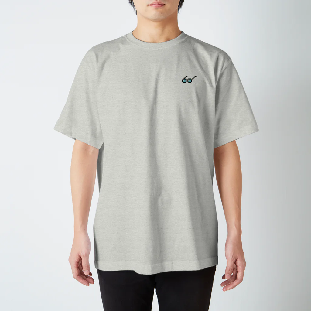 森 ピクセルのDOT MEGANE(Tシャツ) スタンダードTシャツ