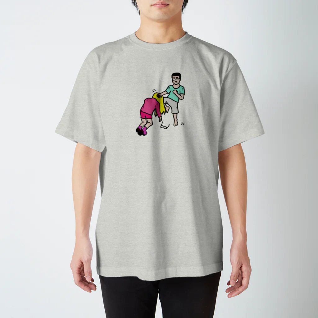 ZAZY official shopのZAZY膝蹴り スタンダードTシャツ