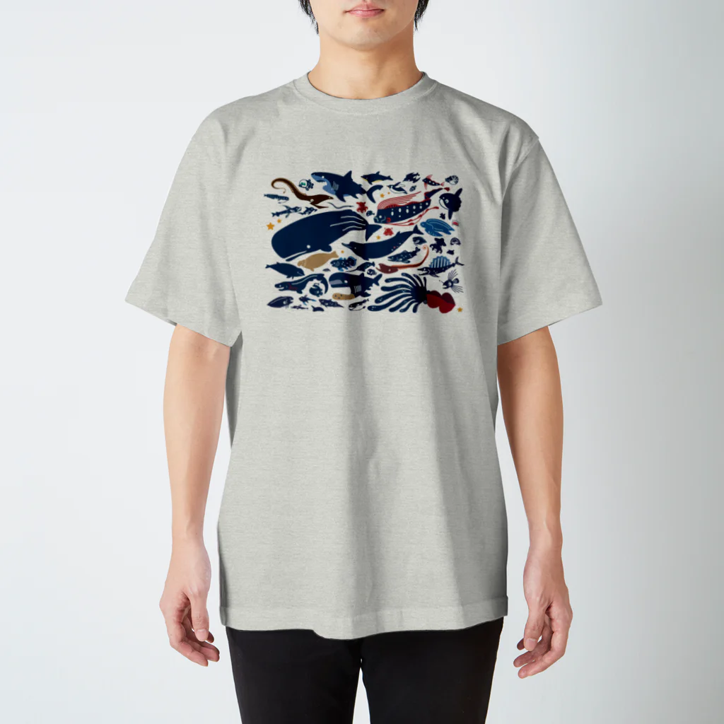 みなとまち層の深海生物 スタンダードTシャツ