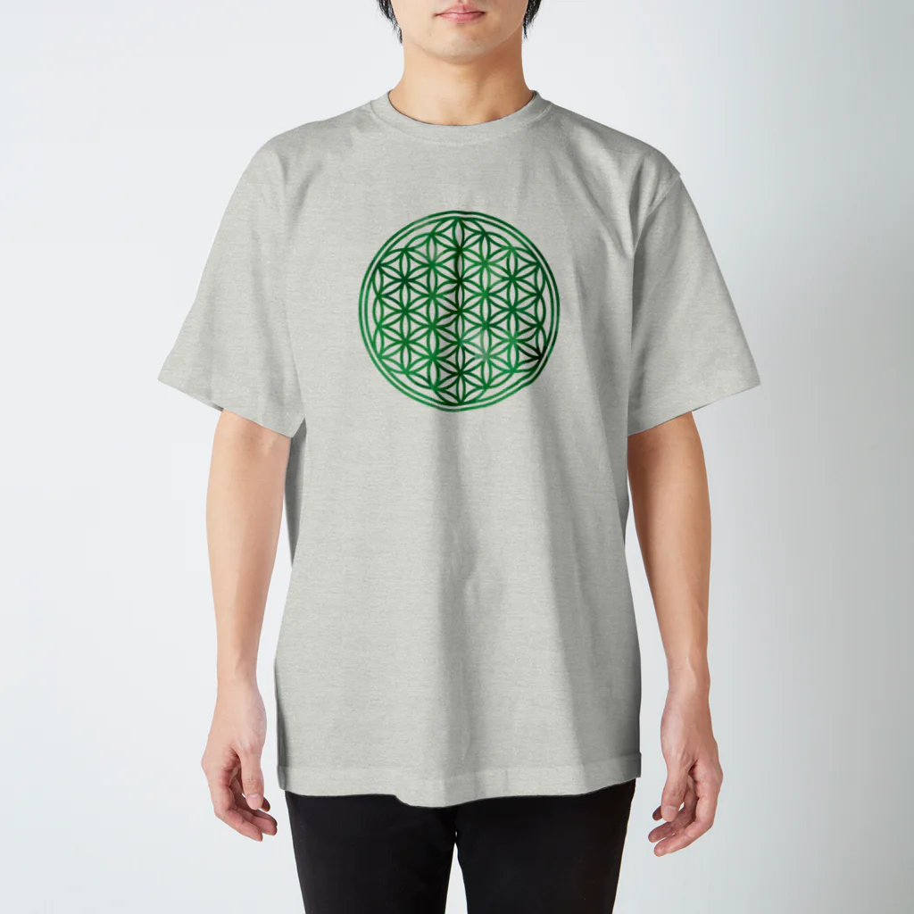 神聖幾何学屋のエメラルド スタンダードTシャツ