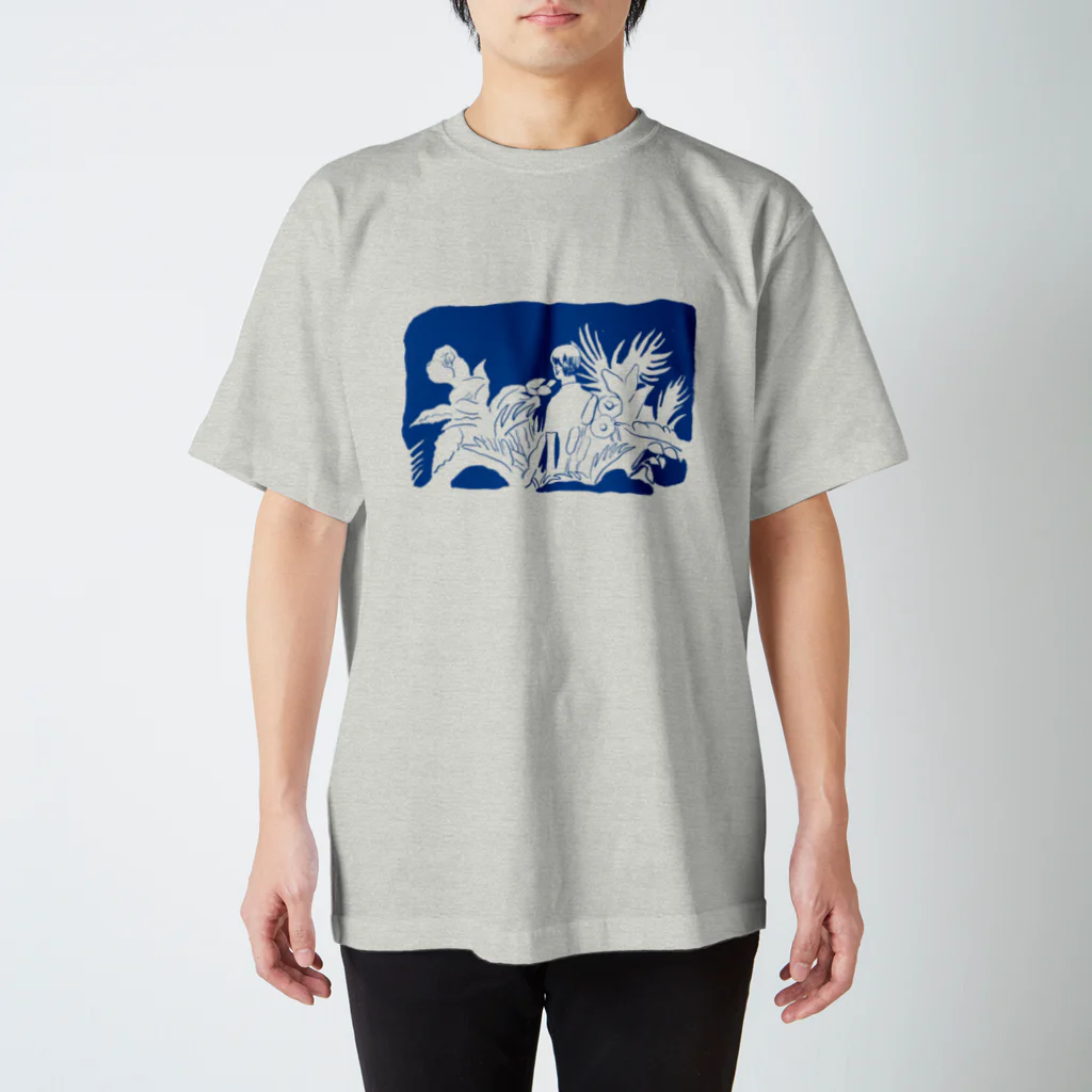 oyasmurのルル(blue) スタンダードTシャツ