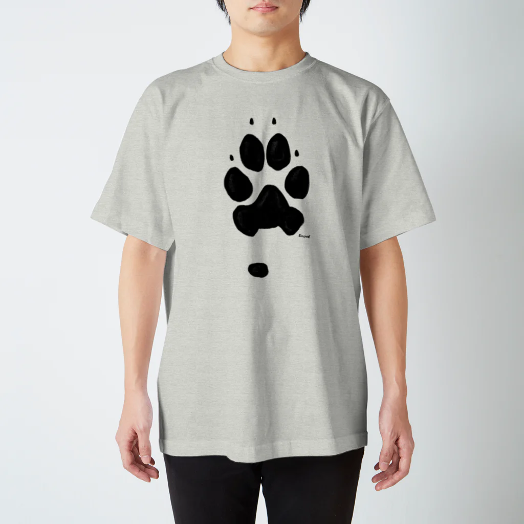 EmiriA artのオオカミの肉球🐾 スタンダードTシャツ