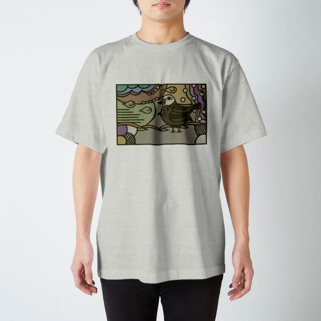 フクハラアキコのヨゲンノトリ スタンダードTシャツ