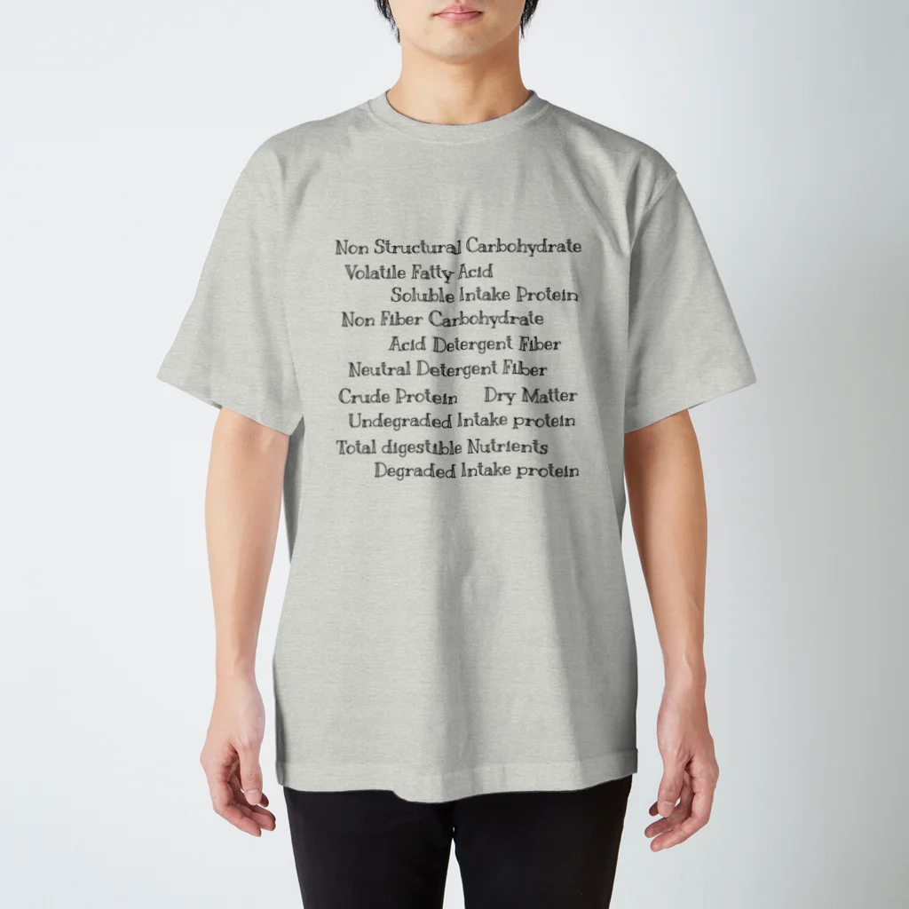 MACHIKAWA BEEFの飼料分析用語 スタンダードTシャツ