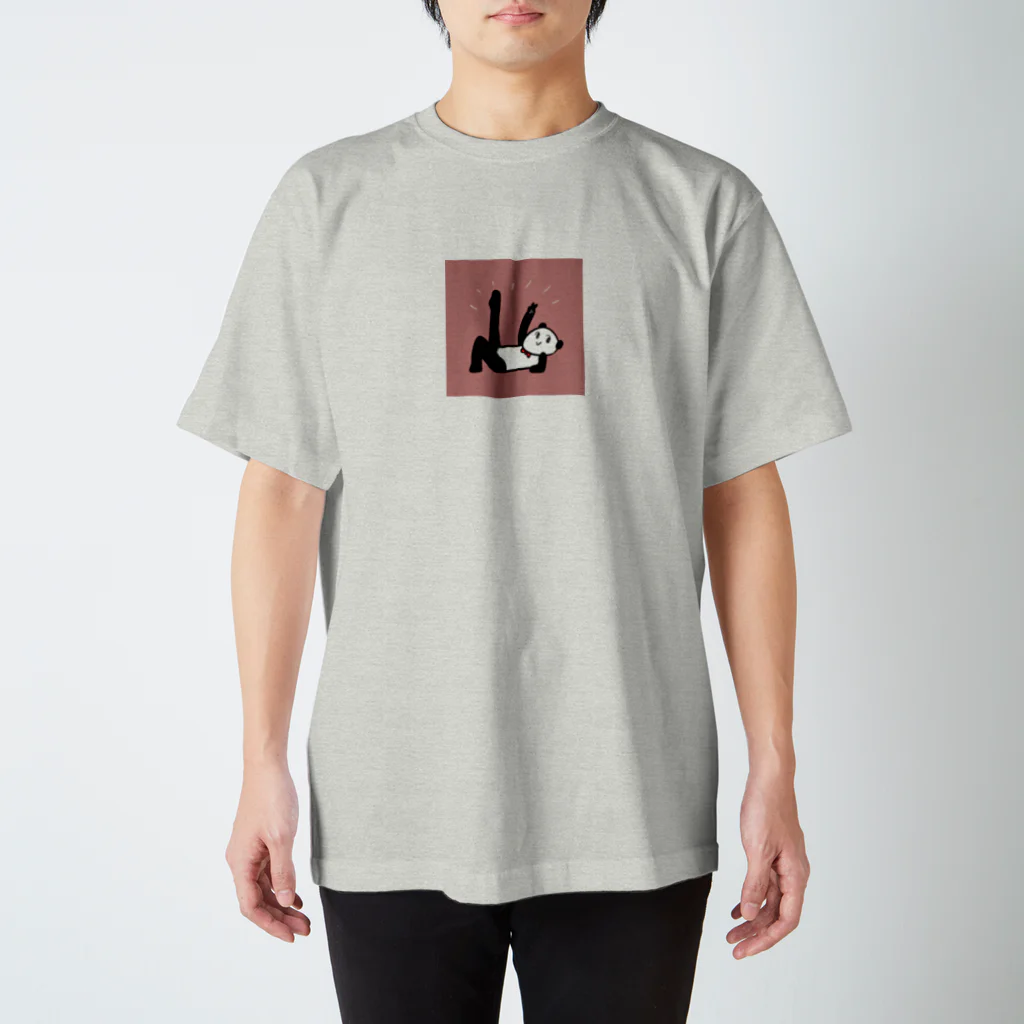 panda to kageのご機嫌くまねこさん Regular Fit T-Shirt