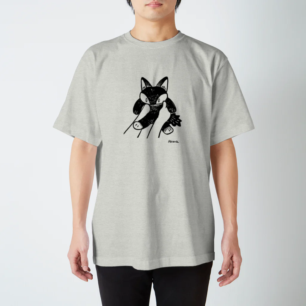 パワショップの抱き上げられしねこちゃん スタンダードTシャツ