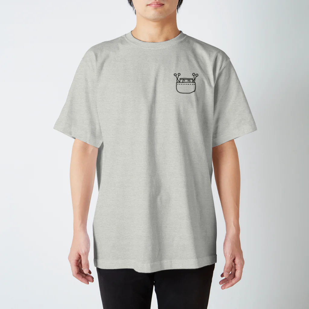 オダミヨのポケンバン黒 Regular Fit T-Shirt