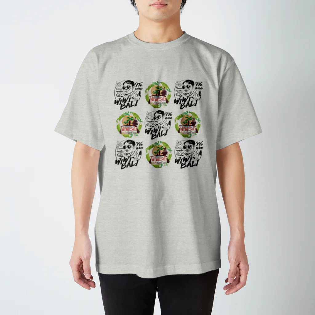 ウィウィバリ〜wiwiBALI〜の【チャリティーグッツ】Tシャツ wiwiBALIロゴ③ スタンダードTシャツ