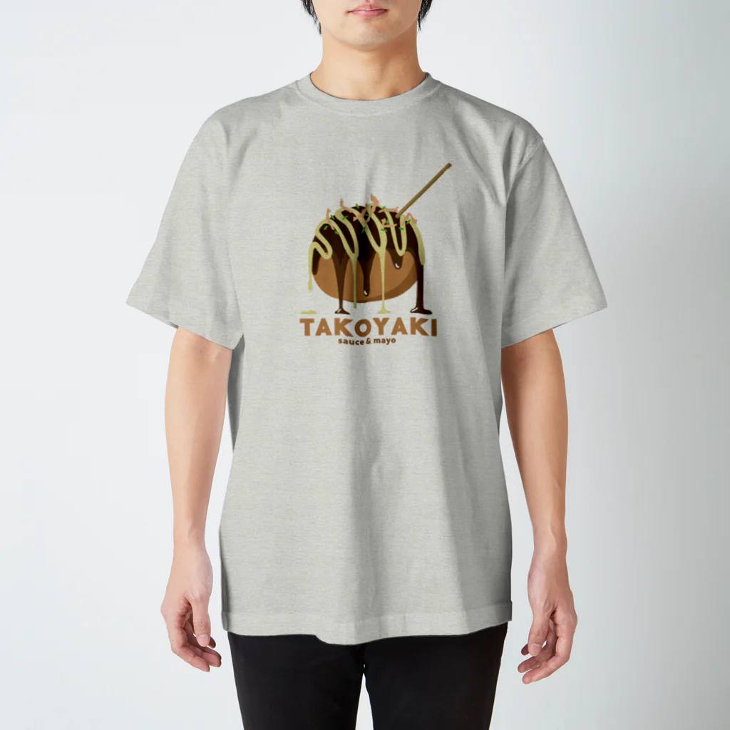 キノフシの店のたこ焼き スタンダードTシャツ