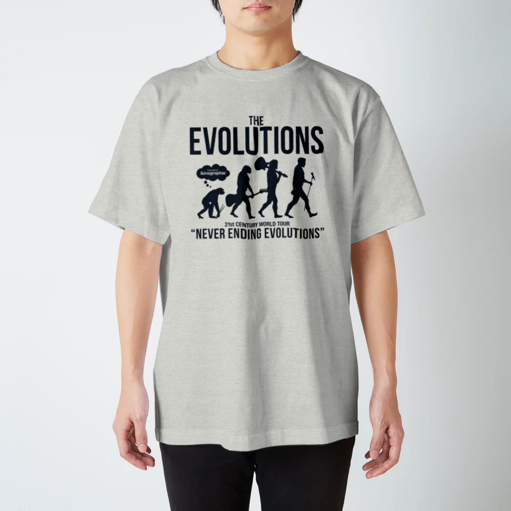 ikinagraphieのTHE EVOLUTIONS スタンダードTシャツ