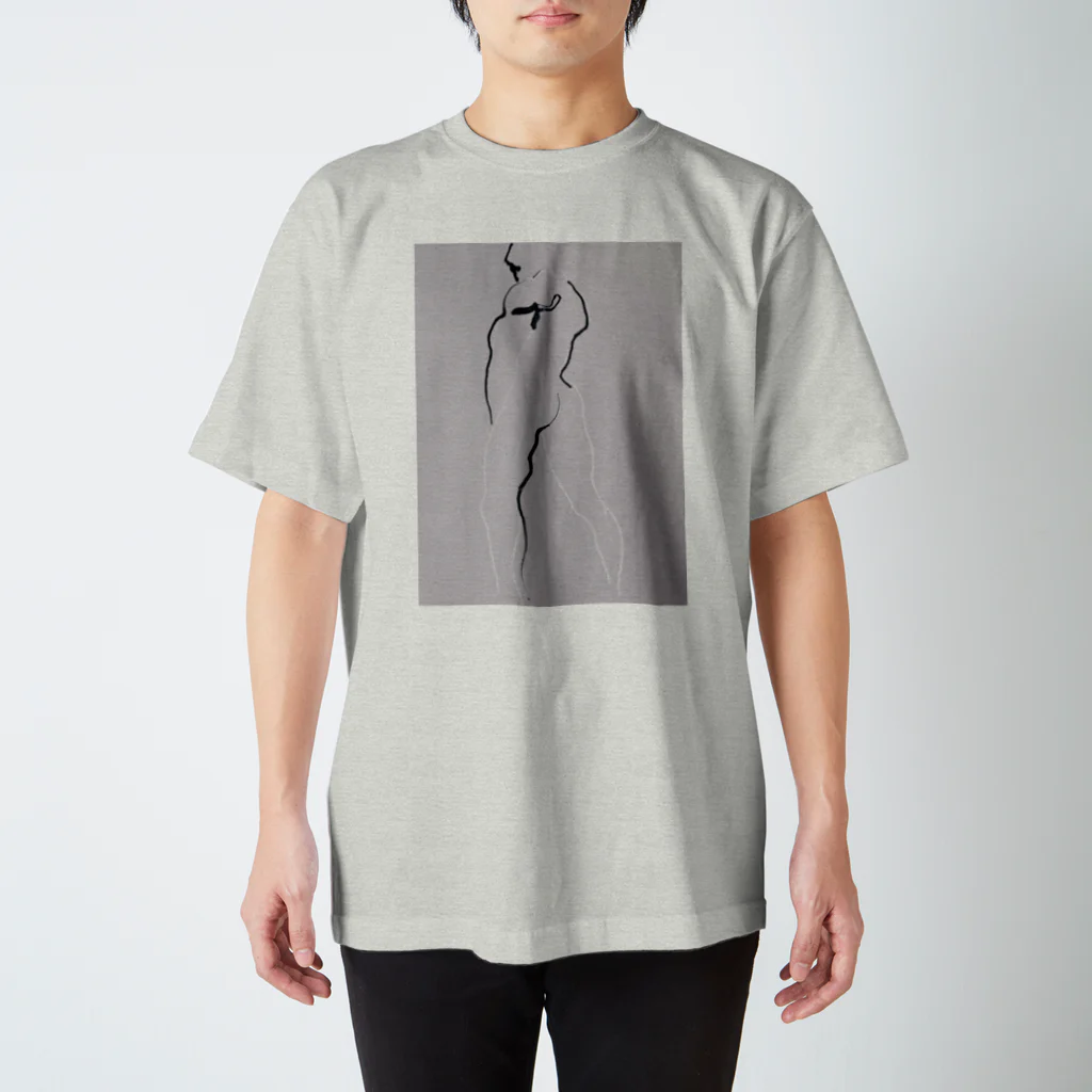 CAUCのabstract inked memory Regular Fit T-Shirt