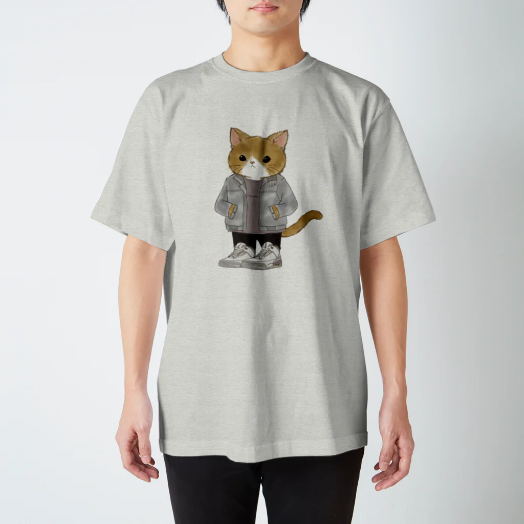 CAT'EM キャッテム　スニーカーを履いた猫のブランドのJACKET CAT　スニーカーを履いた猫のブランド Regular Fit T-Shirt