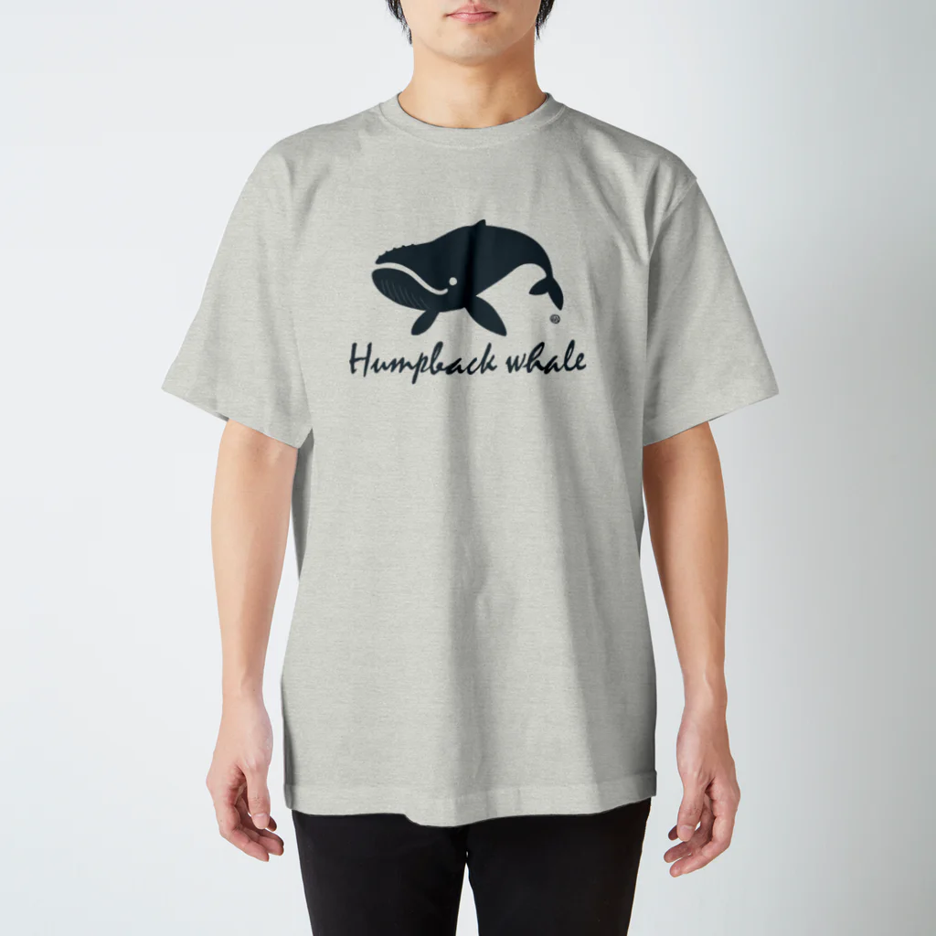 Atelier Pomme verte のHumpback whale22 スタンダードTシャツ