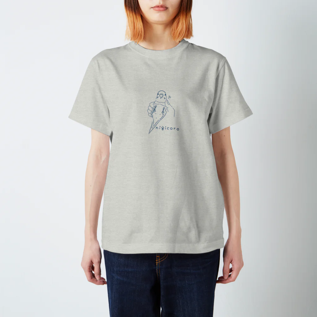 Mrs.Bean/ミセスビーンのニギコロ♡インコ Regular Fit T-Shirt
