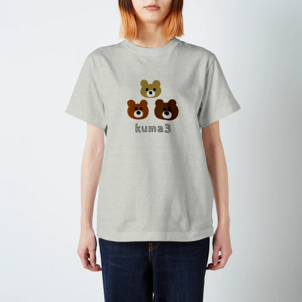 m-osachiのkuma3　くま Regular Fit T-Shirt