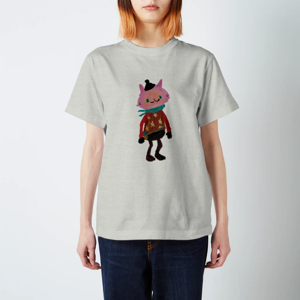 COULEUR PECOE（クルールペコ）のねこびとさん（Sakura） スタンダードTシャツ