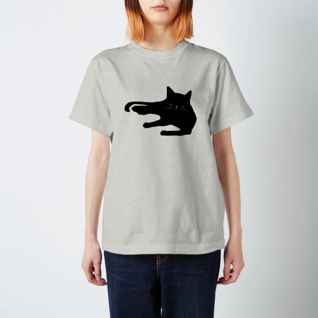 たろくろのうたたねくろねこ スタンダードTシャツ