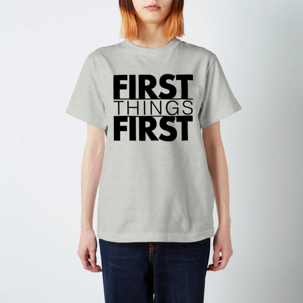 semioticaのfirst things first Regular Fit T-Shirt