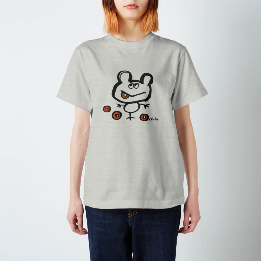 DecoLacertaの銭・金吉くん スタンダードTシャツ