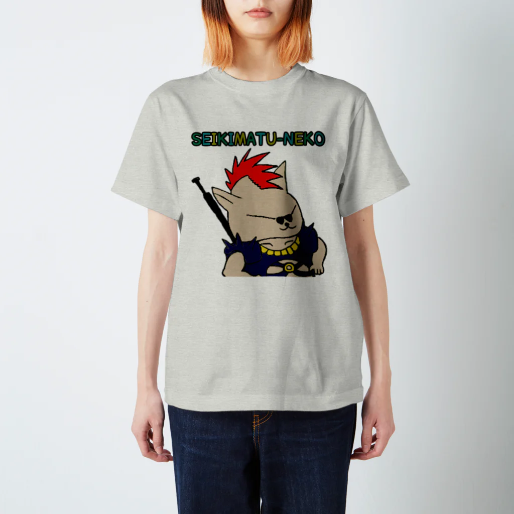 TunaCanSTOREの世紀末猫Tシャツ Regular Fit T-Shirt