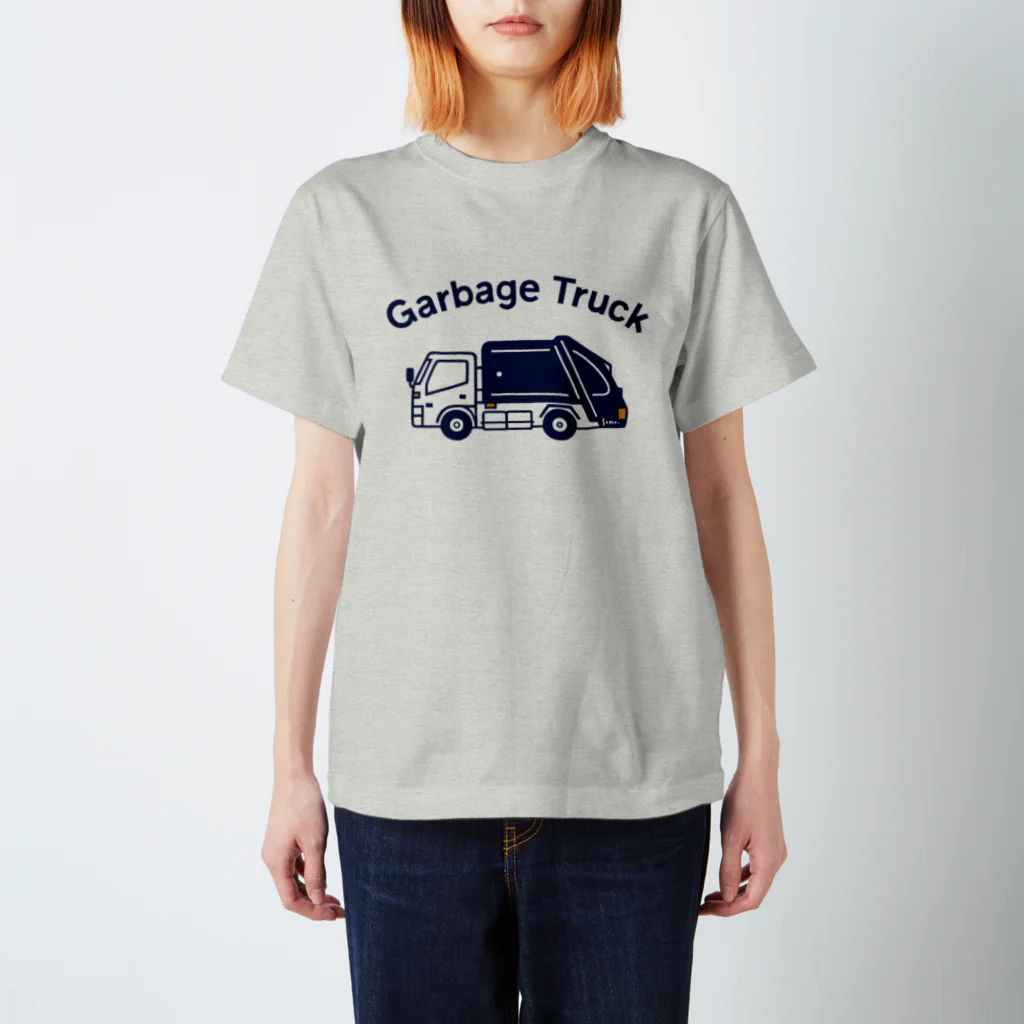 さはらそのこ｜イラストレーターの清掃車　Garbage Truck スタンダードTシャツ