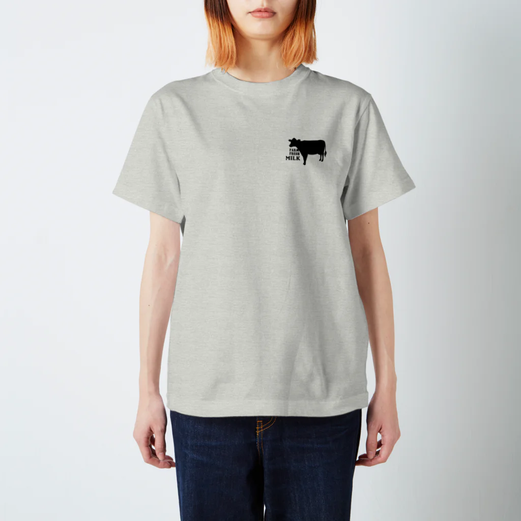 牛絵屋の両面プリントT(薄い色用) Regular Fit T-Shirt