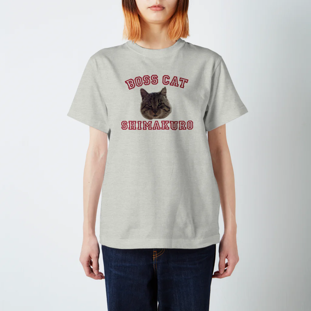 Twelve Catsのボス猫しまくろう スタンダードTシャツ