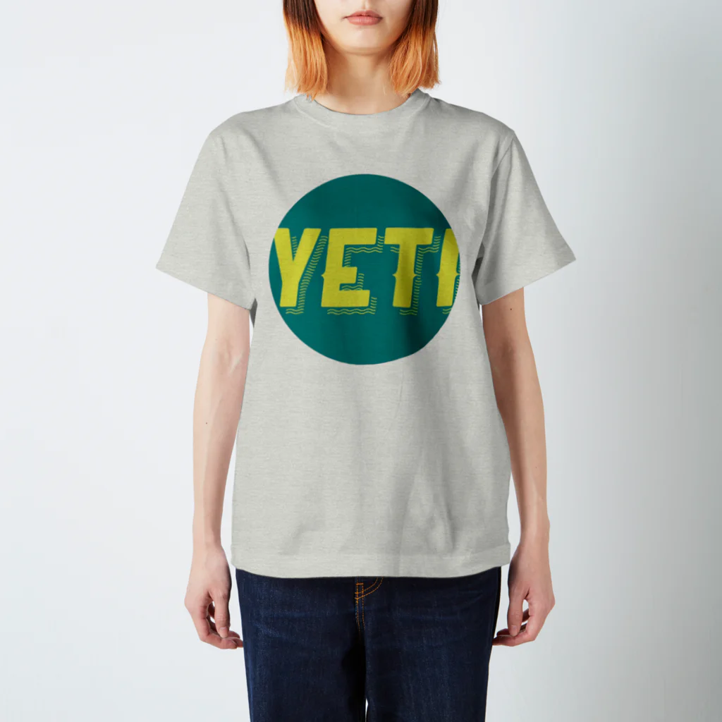 YETIMEETSのYeti meets girl (green) スタンダードTシャツ
