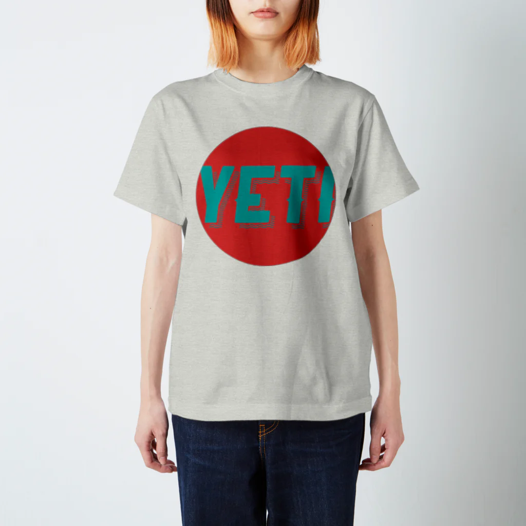 YETIMEETSのYeti meets girl (red) スタンダードTシャツ