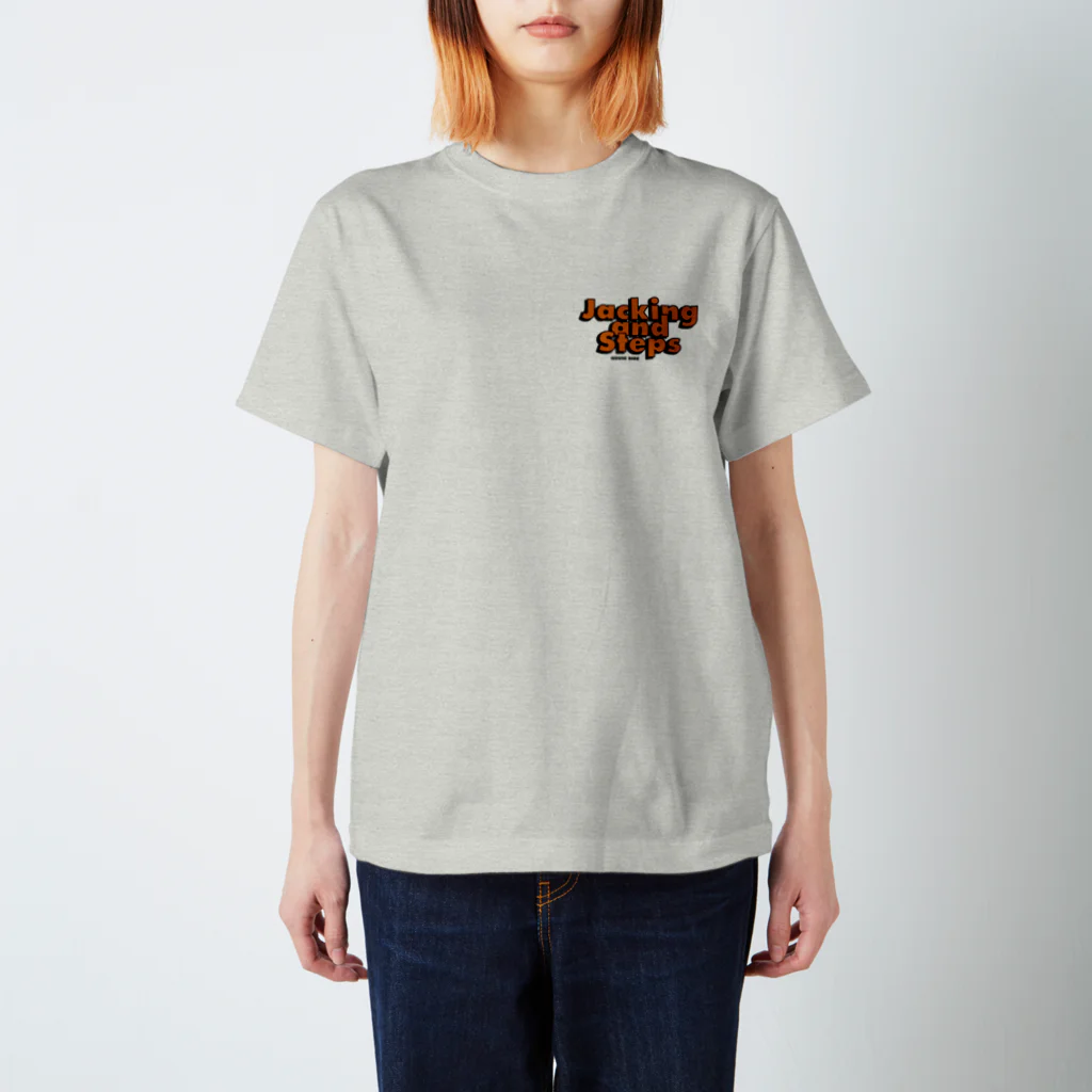 HOUSE DANCE MANIAのJACKING AND STEPS Orange Regular Fit T-Shirt