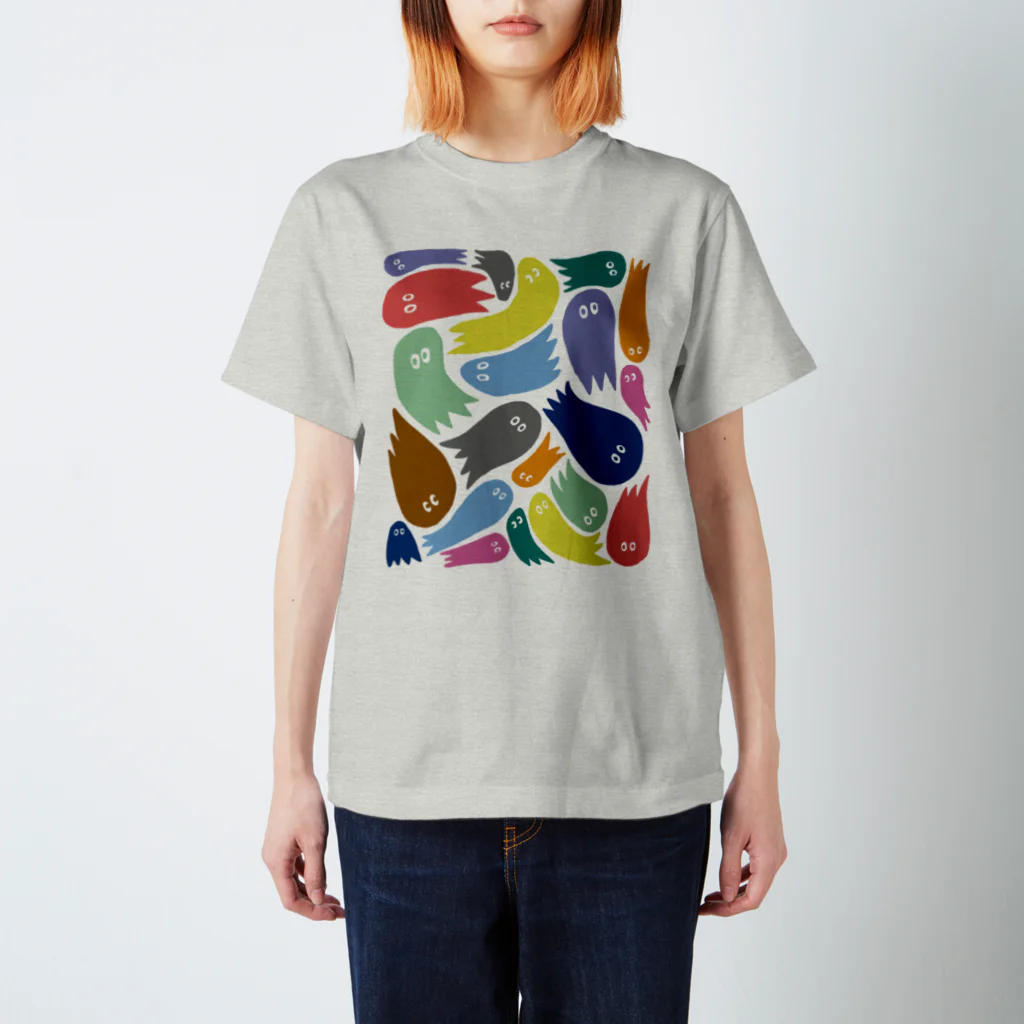 wakame.monsterのカラフルおばけ Regular Fit T-Shirt